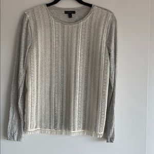 Lace overlay tee - J. Crew